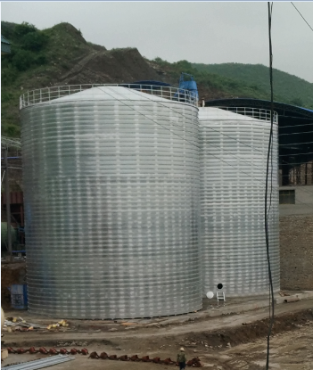 耀州粮食钢板仓的安装全过程不用热焊接